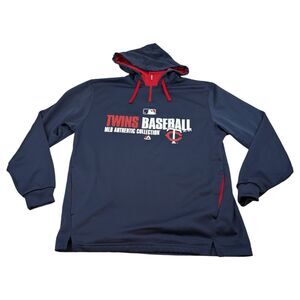 MLB Minnesota Twins Baseball Majestic Hooded‎ Sweatshirt